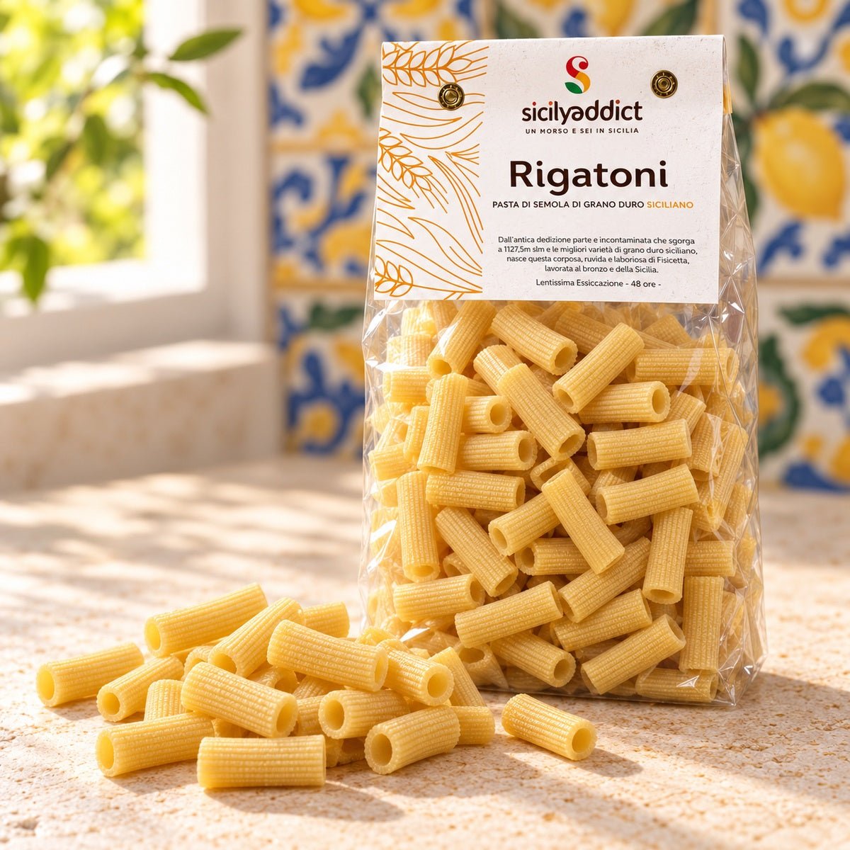 Rigatoni Artigianali grano 100% siciliano 500g - SicilyAddict