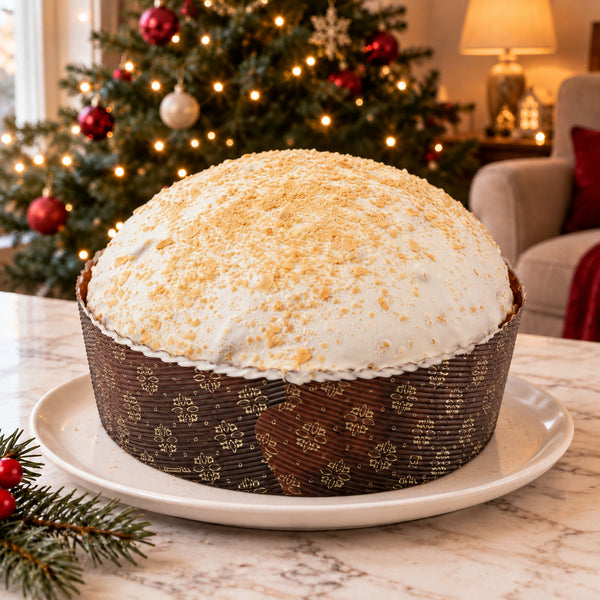 Panettone Ciokocereali al cioccolato bianco e cereali SicilyAddict, intero.