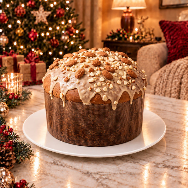 Panettone alle mele e cannella SicilyAddict, intero.