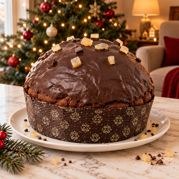 Panettone alla pera e cioccolato SicilyAddict, intero.