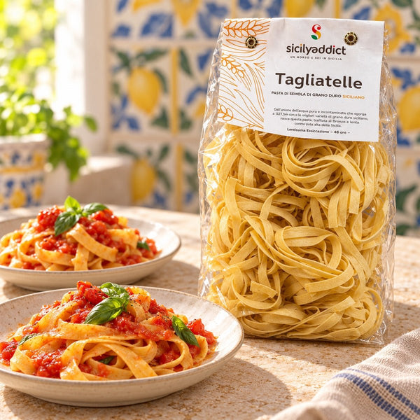Tagliatelle Artigianali grano 100% siciliano 500g - SicilyAddict