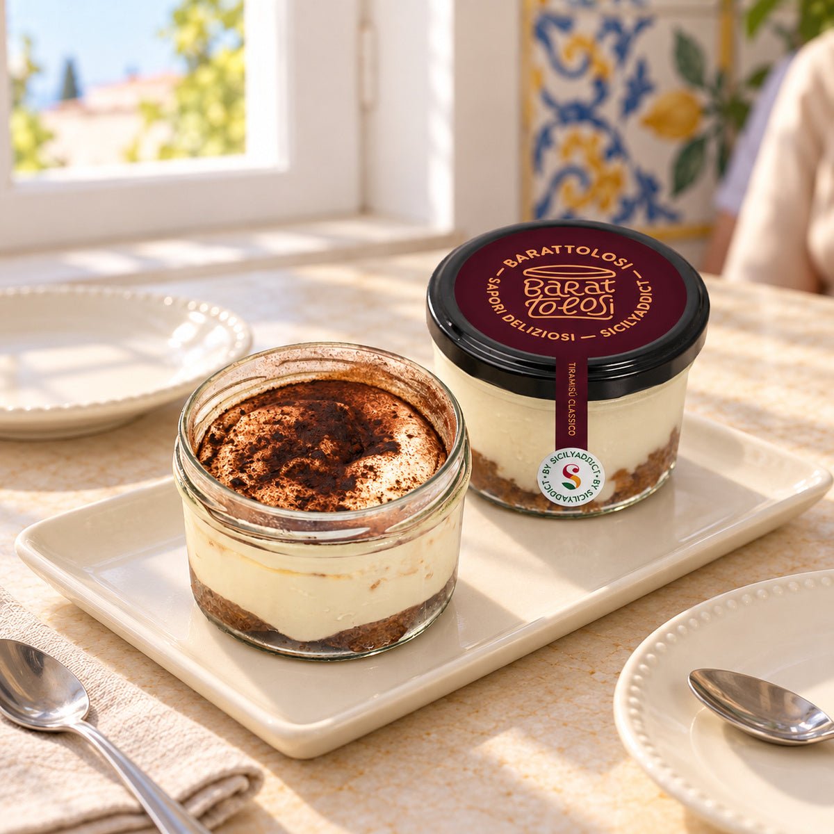 Tiramisù siciliano in barattolo 120g - SicilyAddict