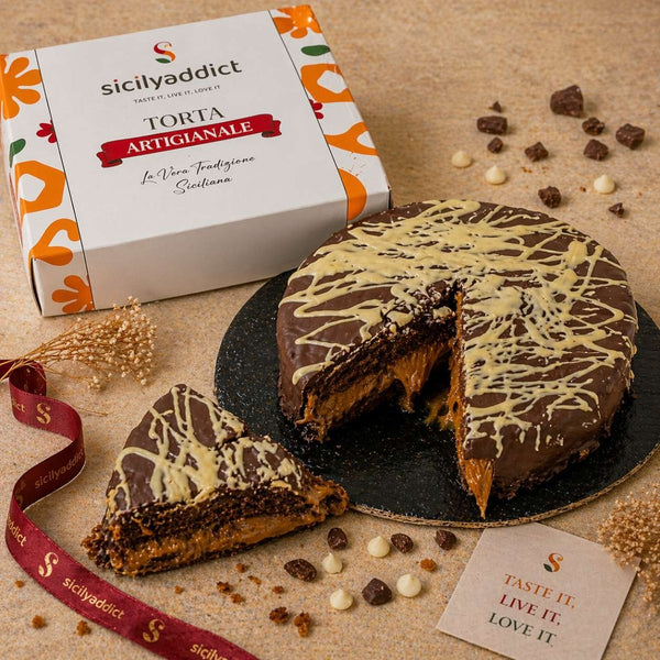Torta al cioccolato e caramello salato Ciokocaramel 600g - SicilyAddict