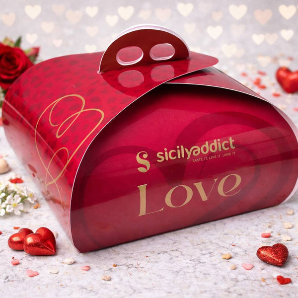 Torta cuore di pistacchio 600g con Confezione Regalo - SicilyAddict