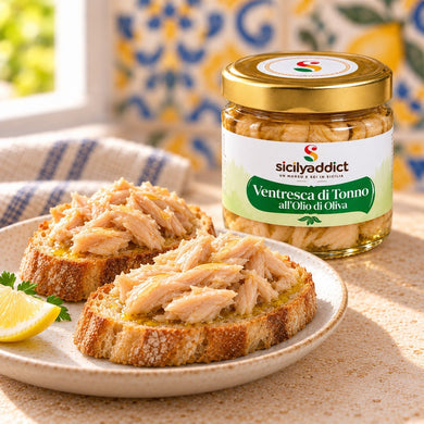 Ventresca di Tonno qualità Pinna Gialla in olio di oliva 200gr - SicilyAddict