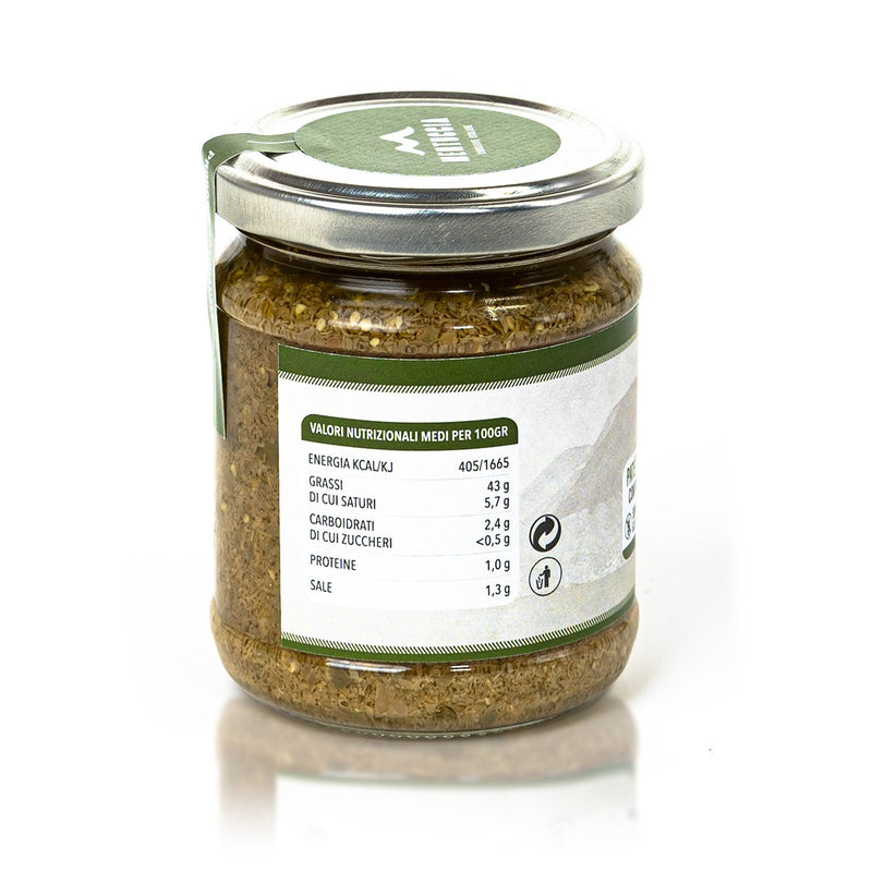 Paté di Capperi di Salina con Mandorle e Mentuccia 180 g