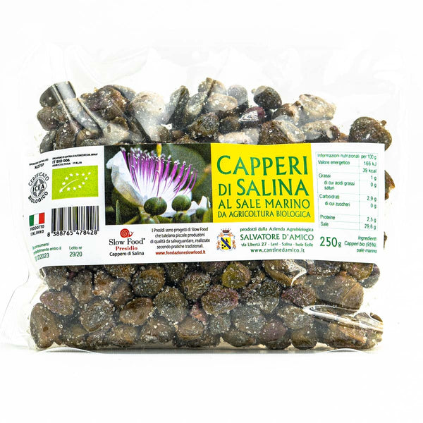 Bio-Salina-Kapern mit Meersalz Slow Food Presidium 250 g 