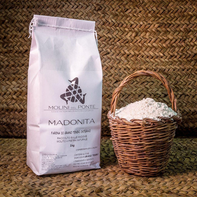 Farina integrale di grano tenero di Sicilia Madonita 1 Kg