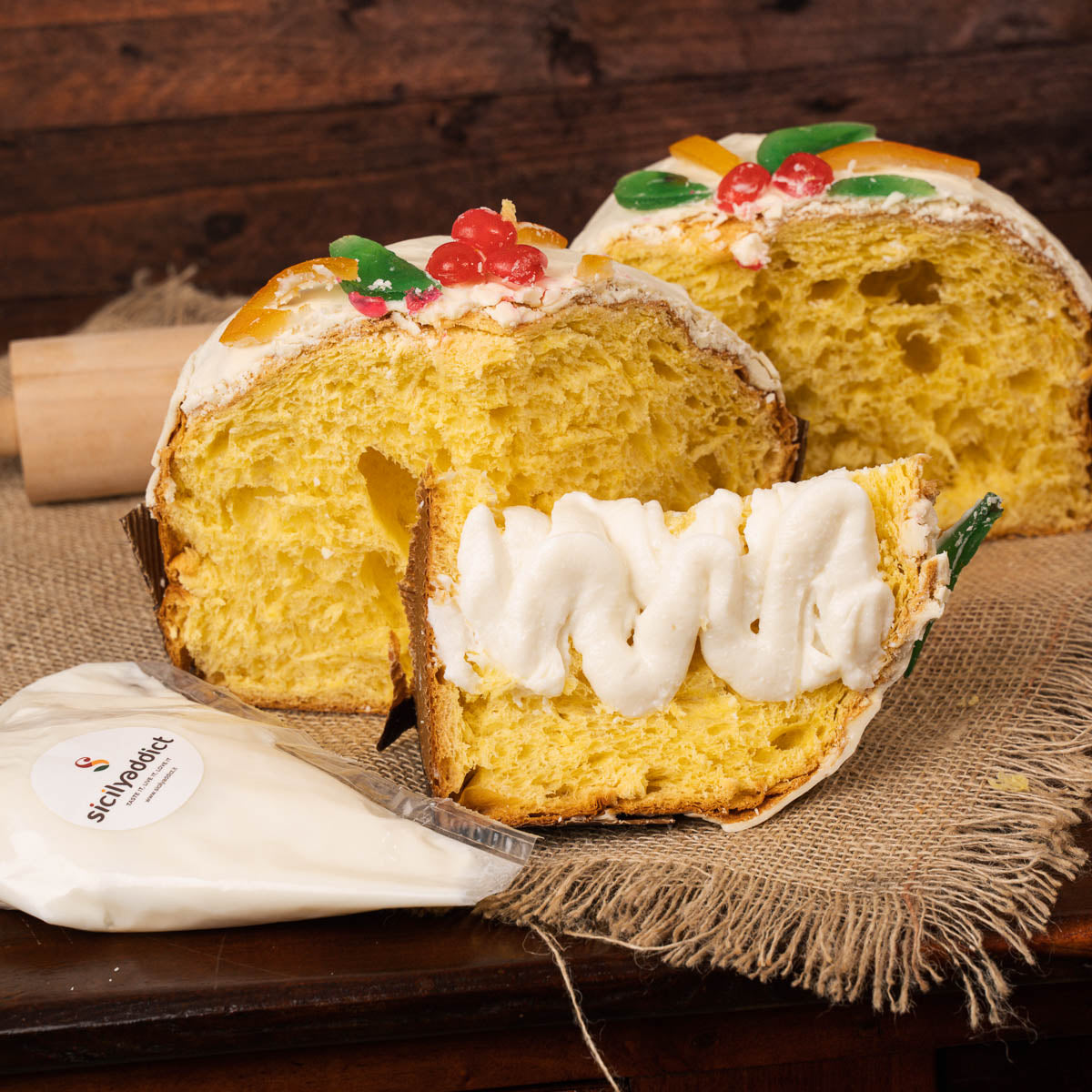 Pancassata 1,2 Kg con extrafarcitura di Ricotta Fresca in sac a poche