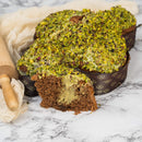 Artisanal chocolate and pistachio dove Ciokopistacchio