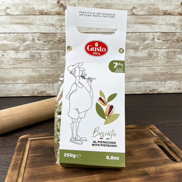 Pasta artiginale al Pistacchio fomato Busiate 250 g