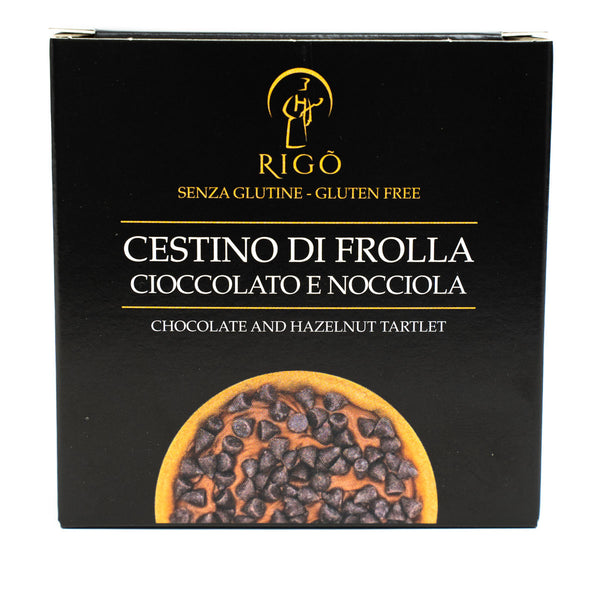 Cestino di frolla cioccolato e nocciola artigianale senza glutine 60 g