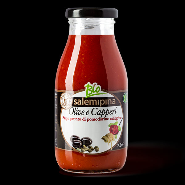 Fertigsauce aus schwarzen Oliven und Kapern 250 g