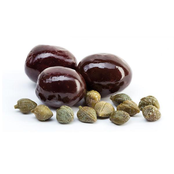 Sugo pronto olive nere e capperi 250 g