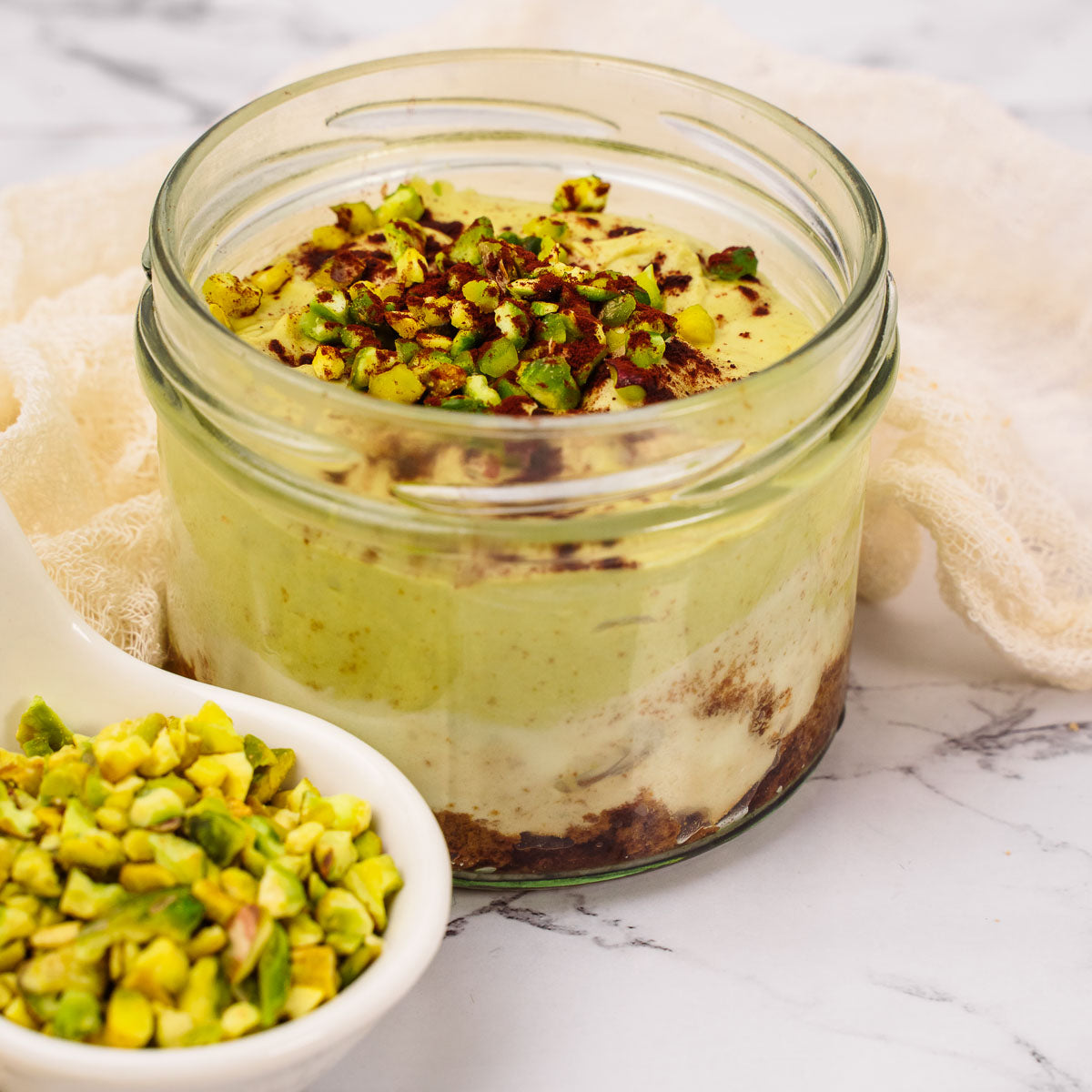 Pistachio tiramisu in jar 120g