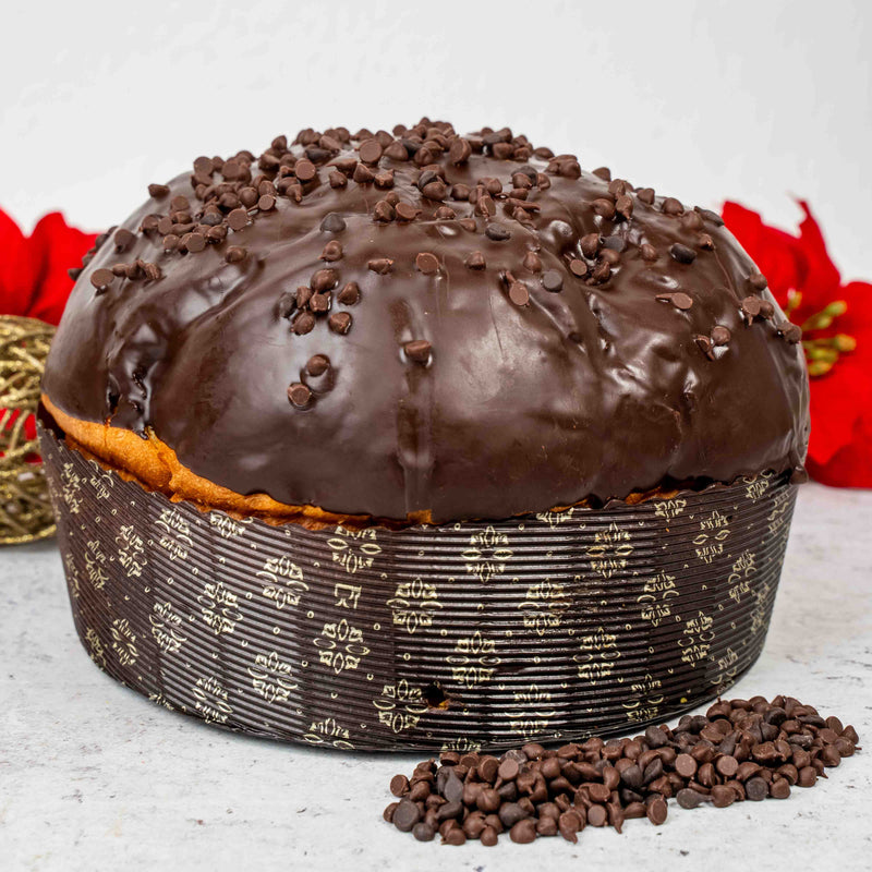 Panettone artigianale farcito al cioccolato fondente 1,1kg