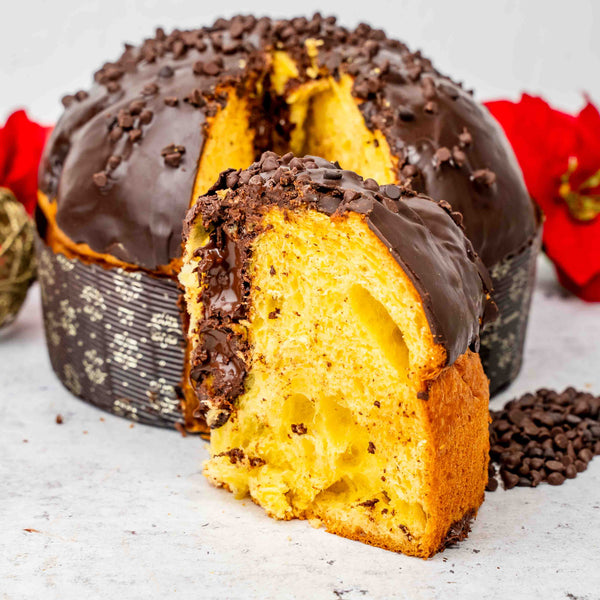 Panettone artigianale farcito al cioccolato 1,1 kg