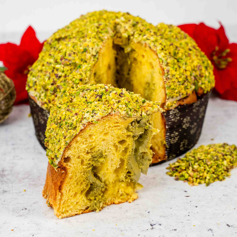 Panettone artigianale farcito al pistacchio 1,1 kg