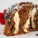 Panettone artigianale farcito ai Tre Cioccolati