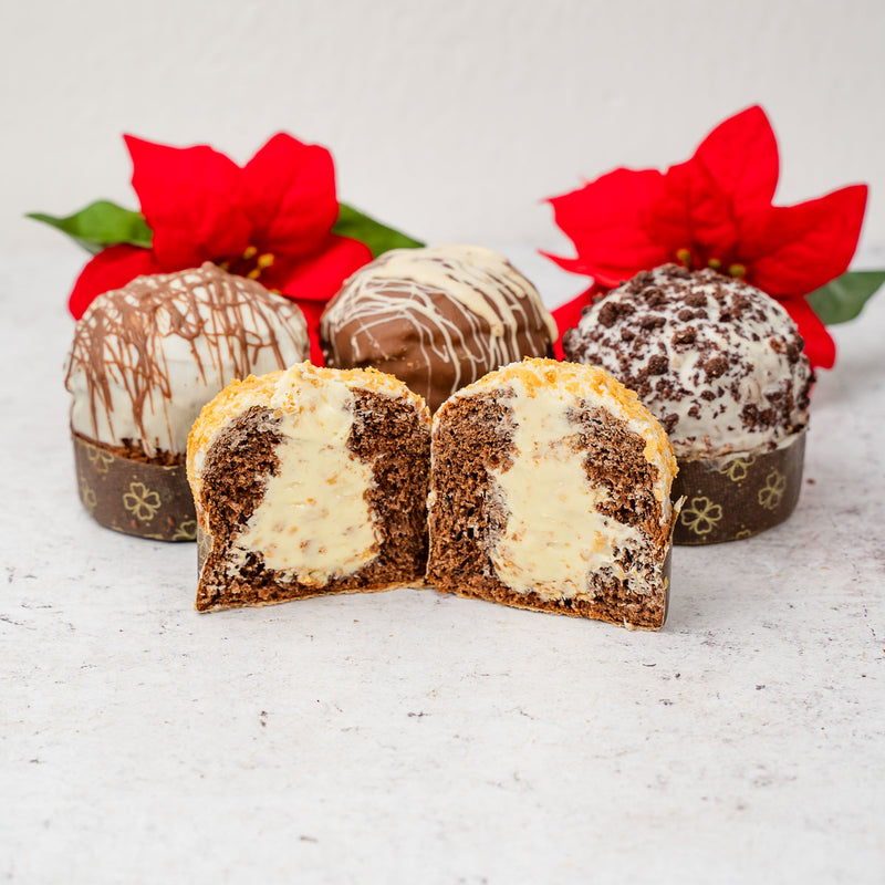 Panettoncino artigianale al cioccolato bianco e cereali ciokocereali 110g