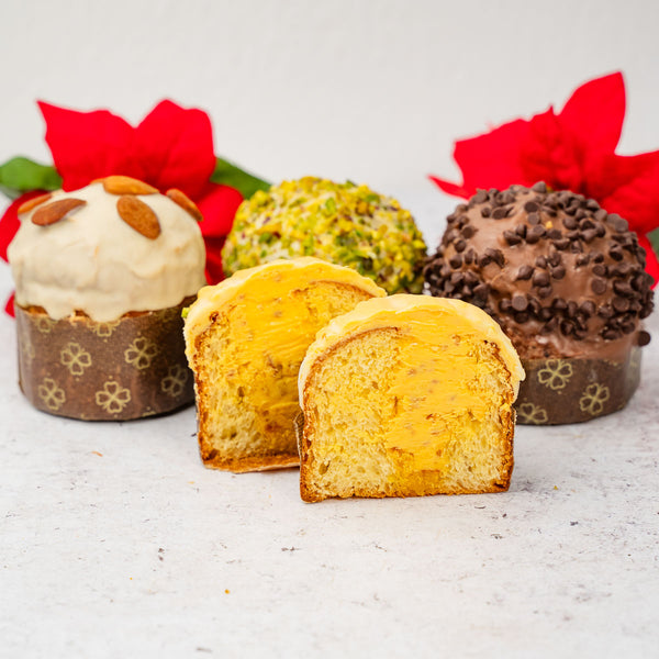 Panettoncino artigianale farcito ai frutti tropicali 110g