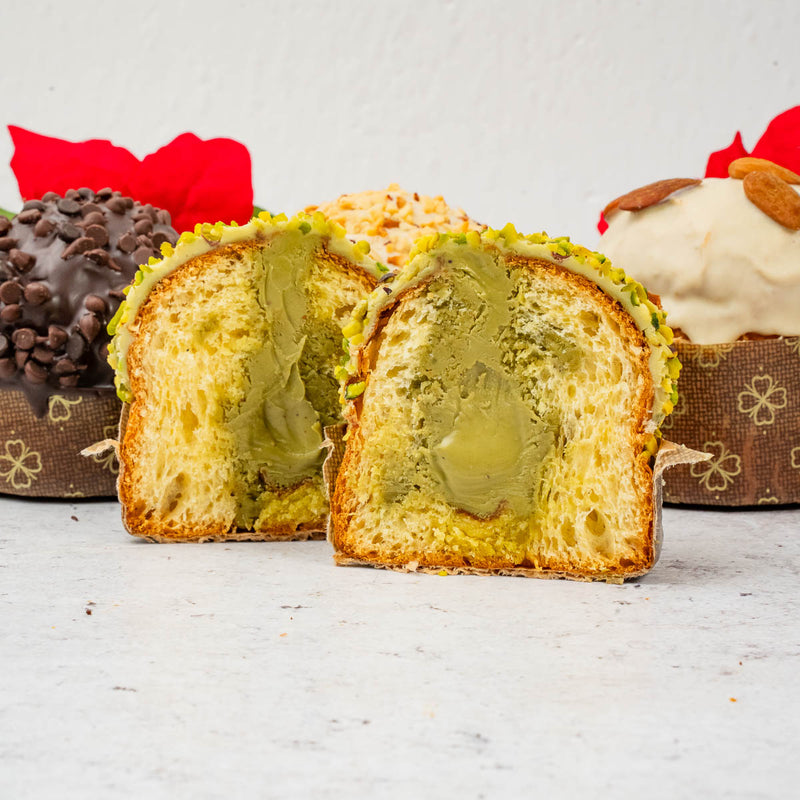 Panettoncino artigianale farcito al pistacchio 110g
