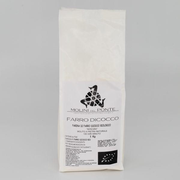 Spelled organic Sicilian dicocco flour milled in natural stone 1 Kg
