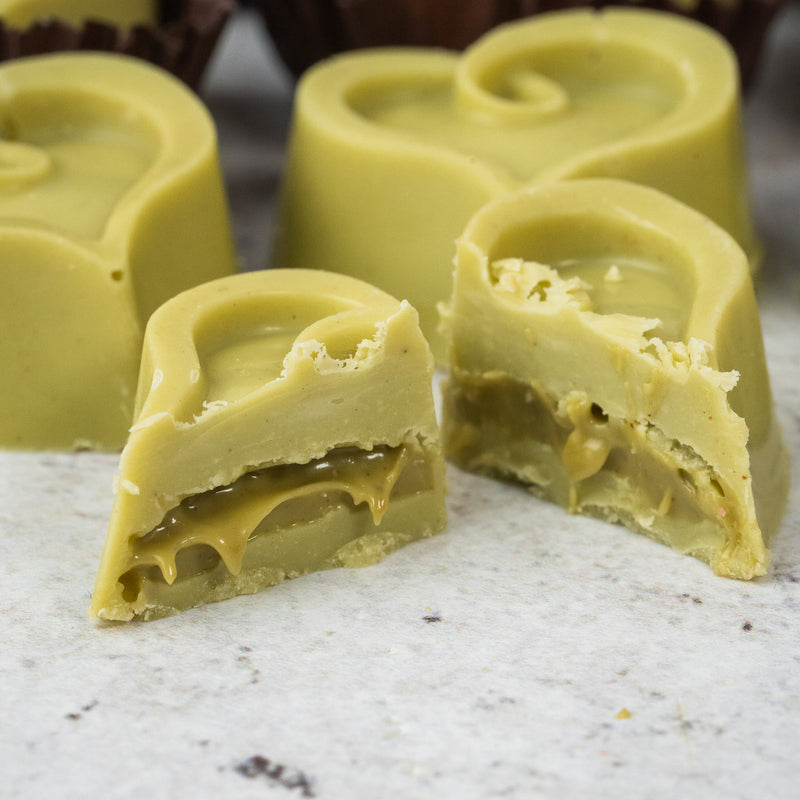 Cioccolatini artigianali ripeni al pistacchio I Baci di l'Etna 9 pezzi