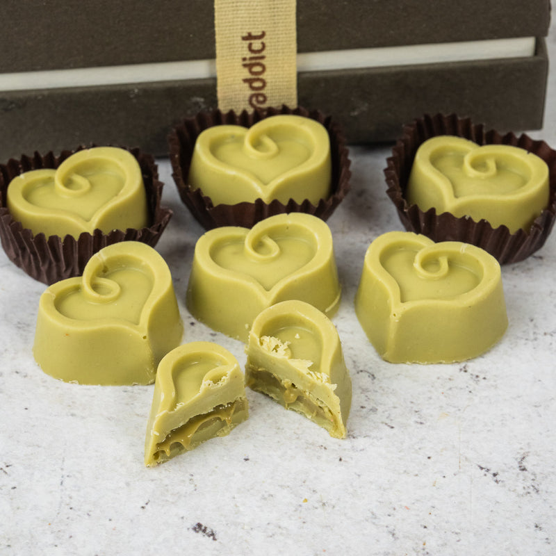 Cioccolatini artigianali ripeni al pistacchio I Baci di l'Etna 9 pezzi