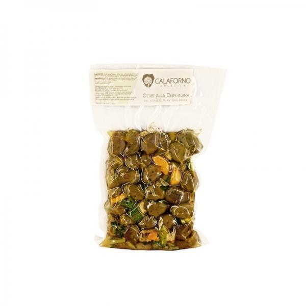 Peasant-style green olives 300g