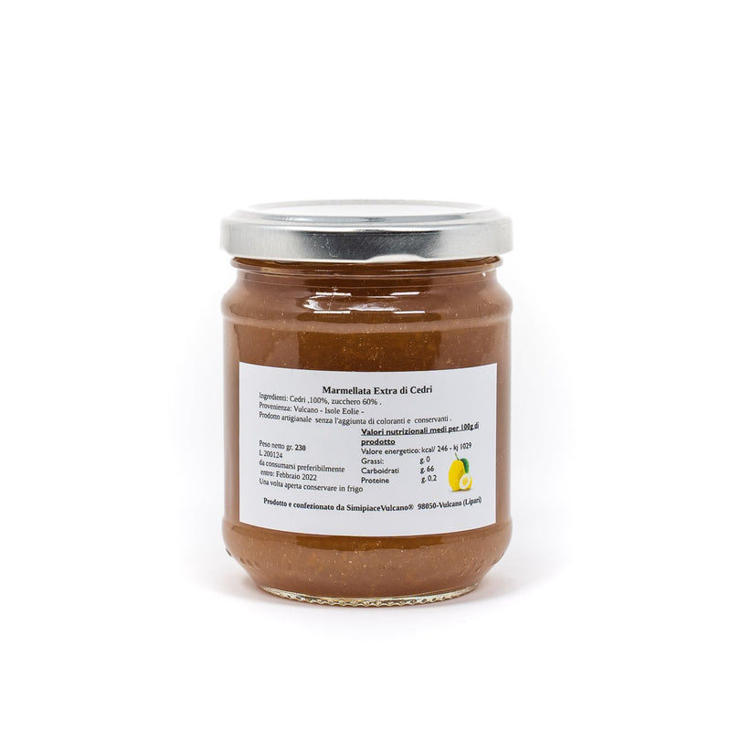 Marmellata di Cedri di Vulcano 230 g