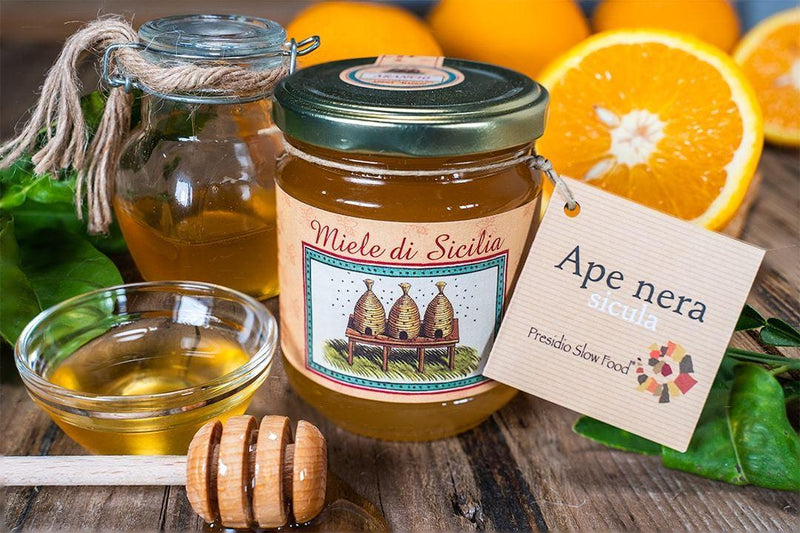 Orange Honey Slow Food Sicilian Black Bee 250g