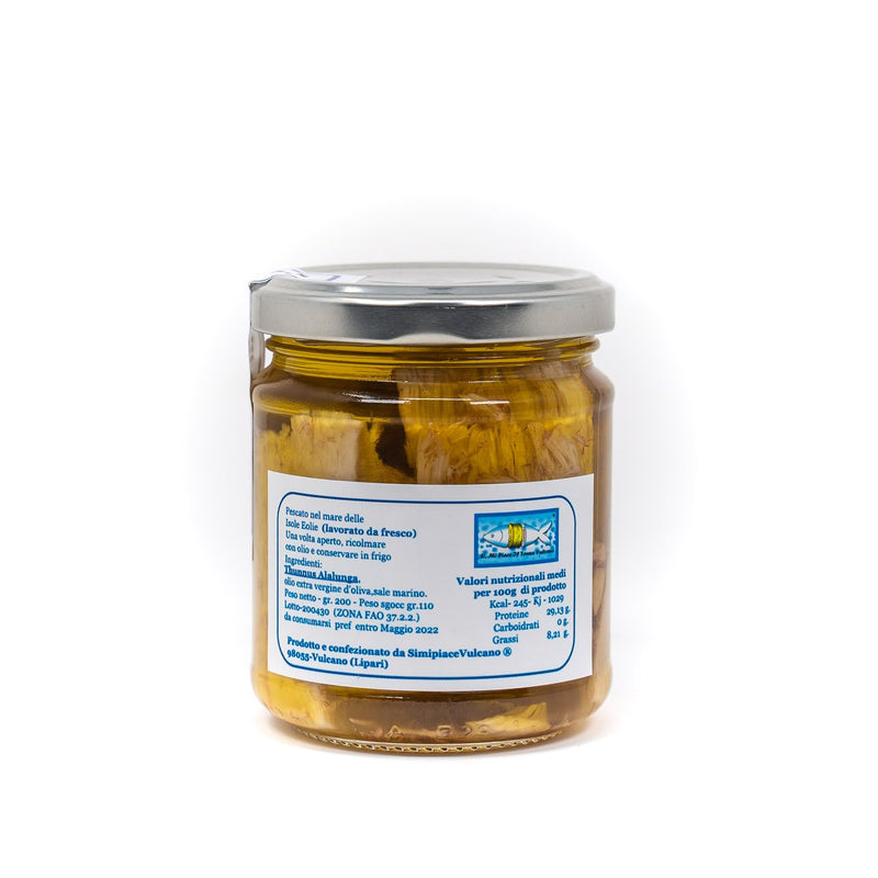 Filetti di Alalunga 200 g delle Isole Eolie