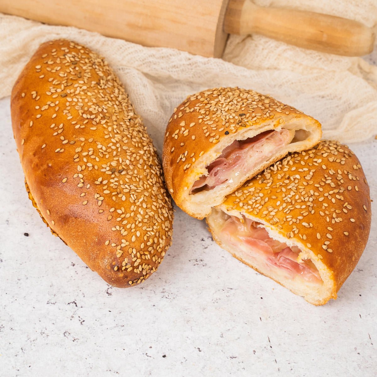 Calzone siciliano regina prosciutto e mozzarella 180g x 4 Pezzi - SicilyAddict