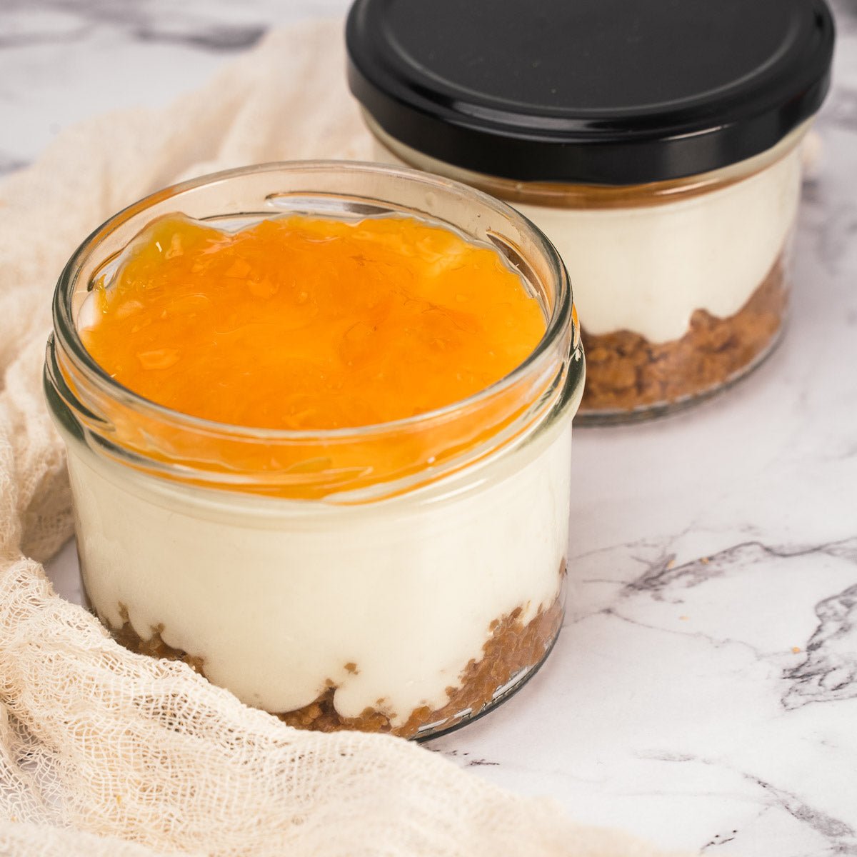 Cheesecake all'arancia in barattolo 160g - SicilyAddict