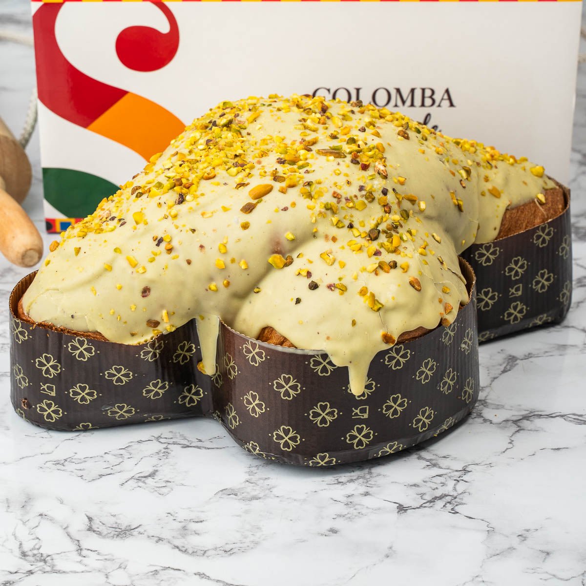 Colomba al pistacchio artigianale farcita 1,1kg - SicilyAddict