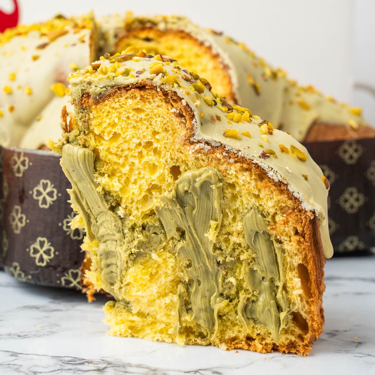 Colomba artigianale la PISTACCHIOSA 1,3kg extrafarcita con 500g di pistacchio - SicilyAddict
