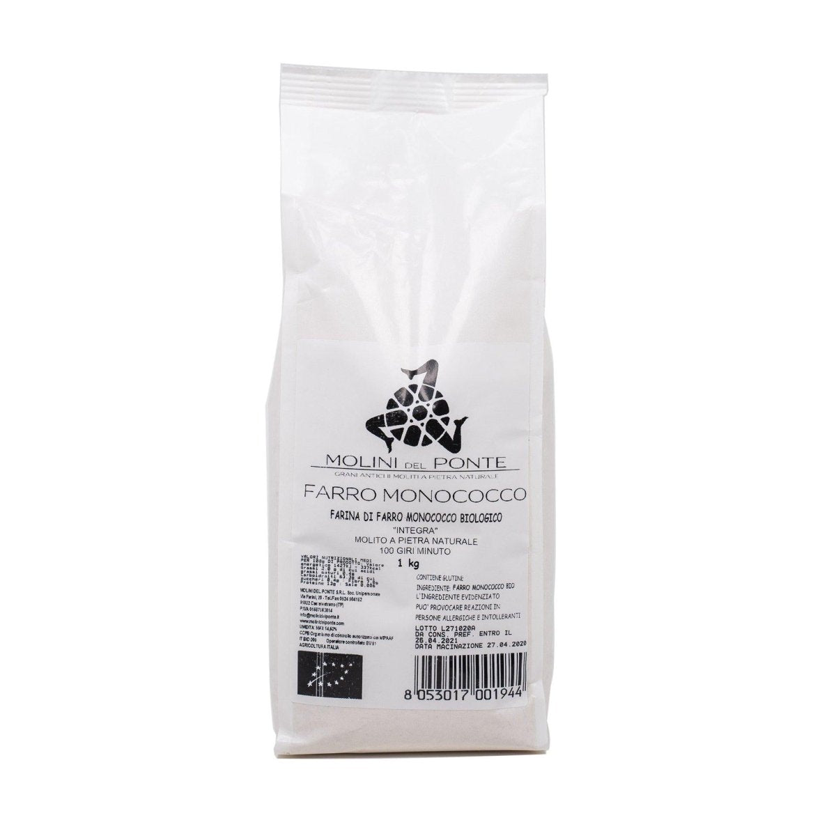 Farina Farro Monococco di Sicilia biologico molito a Pietra Naturale 1 Kg - SicilyAddict