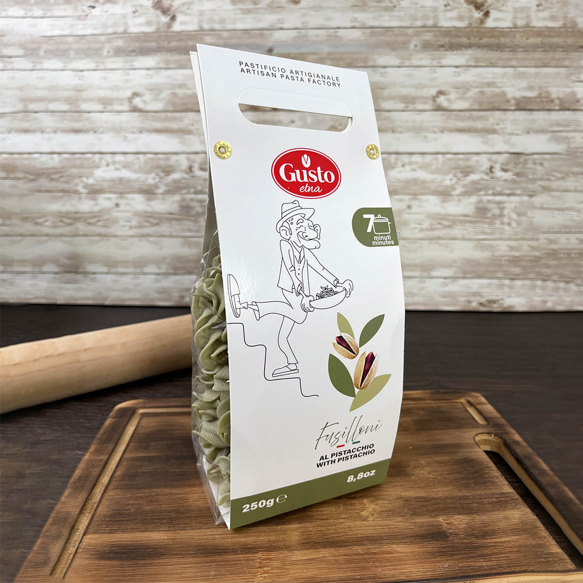 Fusilloni al pistacchio 250 g - SicilyAddict