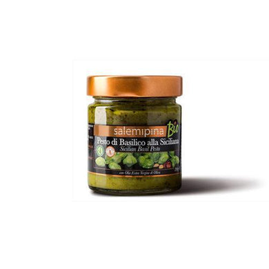Pesto di basilico alla siciliana bio 190 g - SicilyAddict