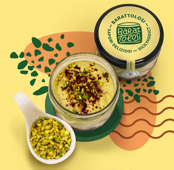 Tiramisù al pistacchio in barattolo 120g - SicilyAddict