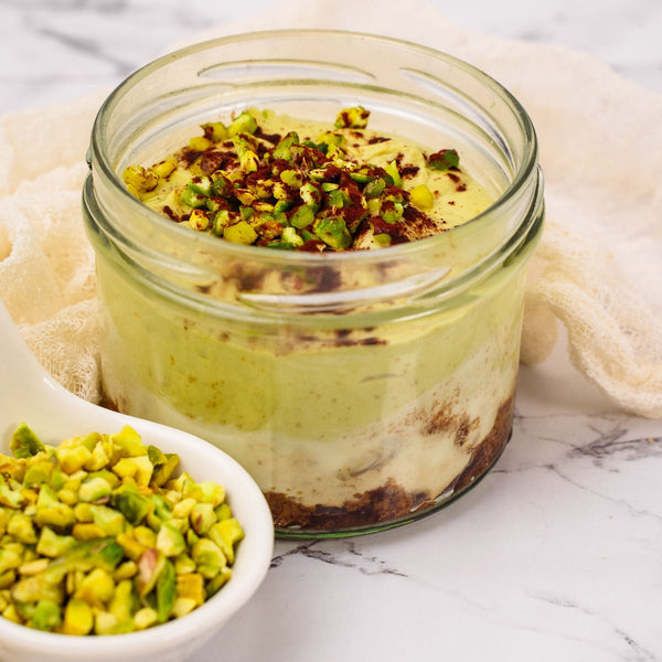 Tiramisù al pistacchio in barattolo 120g - SicilyAddict