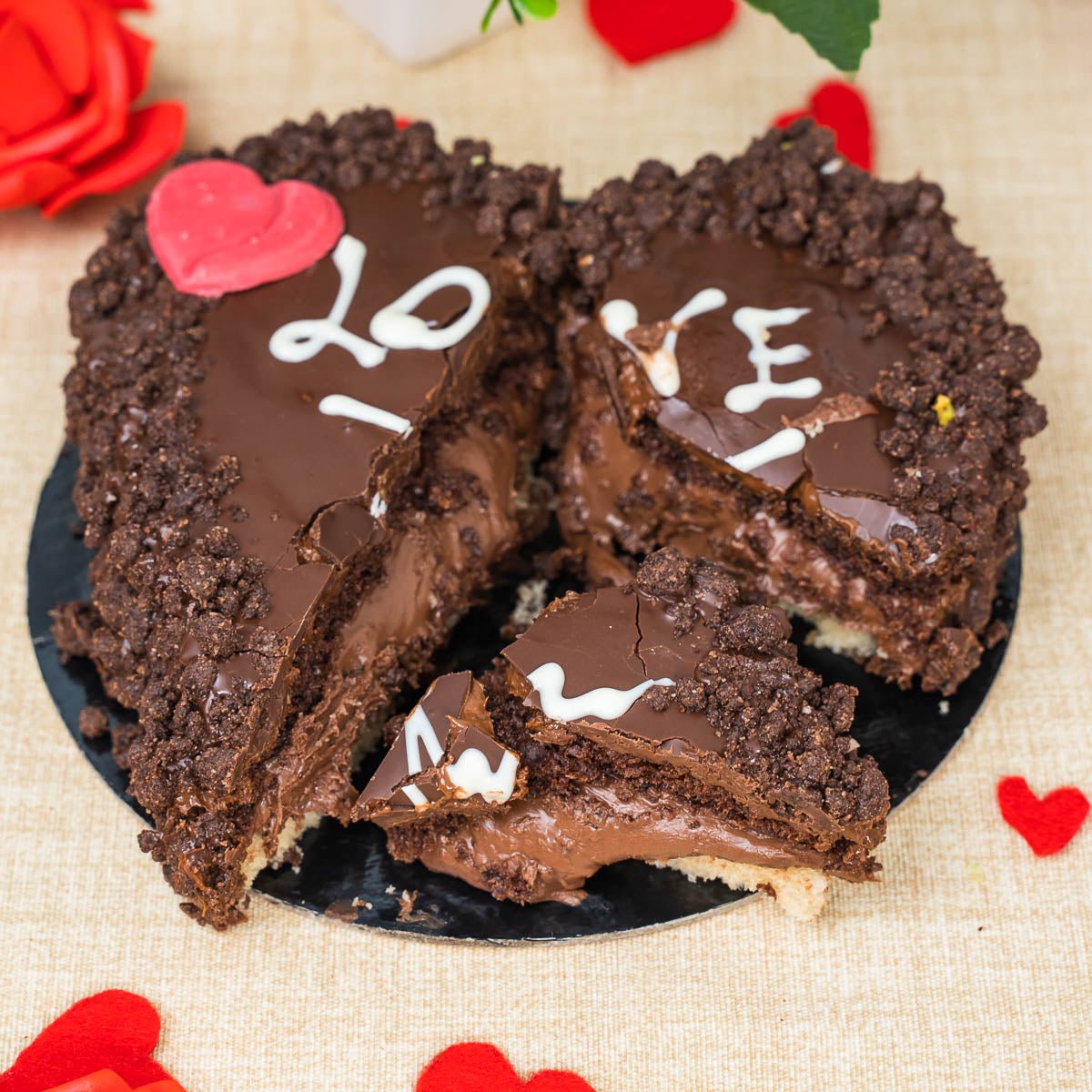 Torta artigianale al cioccolato Ciokolove 600g con Confezione Regalo - SicilyAddict
