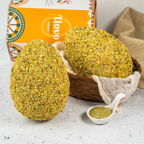 Uovo di Pasqua al Pistacchio artigianale 400g - SicilyAddict